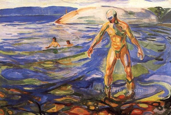 bathing man 1918 Edvard Munch Oil Paintings